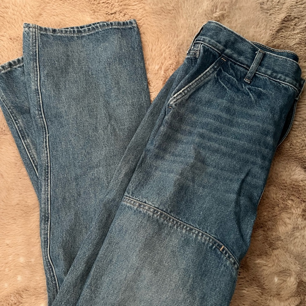 Express Women's Straight Leg Jeans - Blue